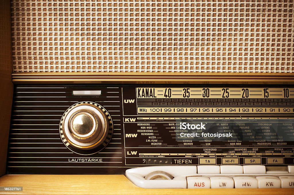 retro Rádio - Royalty-free Rádio - Aparelhagem de Áudio Foto de stock