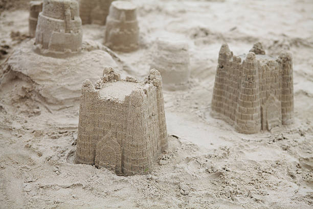 Sandcastle cropped white background