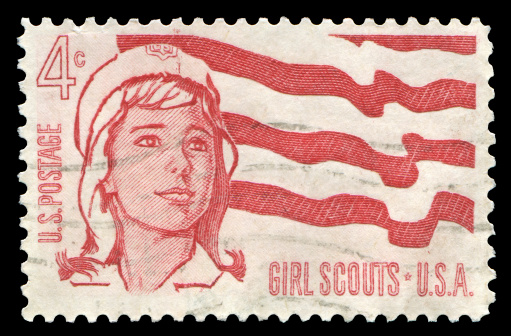 US postage stamp: Girl Scoutsmore scouts and youth stamps: