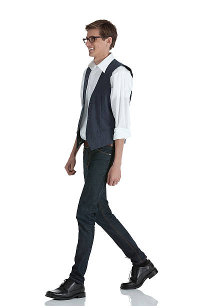 istock Profile of a man walking 185328553