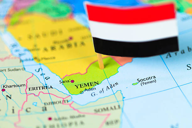 istock Map and flag of Yemen 185328662