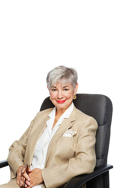 istock Senior Business Professional Sitting On Chair 185328689