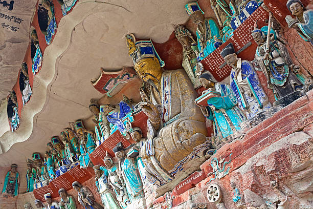 Dazu rock carving has been classified as UNESCO World Heritage, Chongqing, China