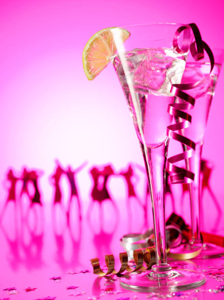 Dancing with Champagne Glasses