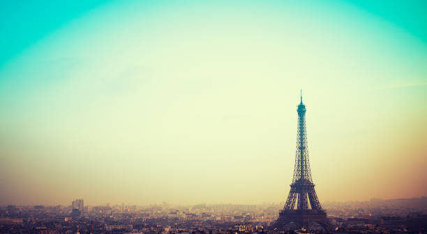 istock Paris skyline and Tour Eiffel at sunset 185328995