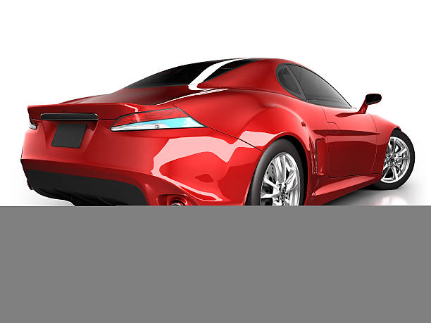 istock Sports car in studio - isolated on white/clipping path 185329130