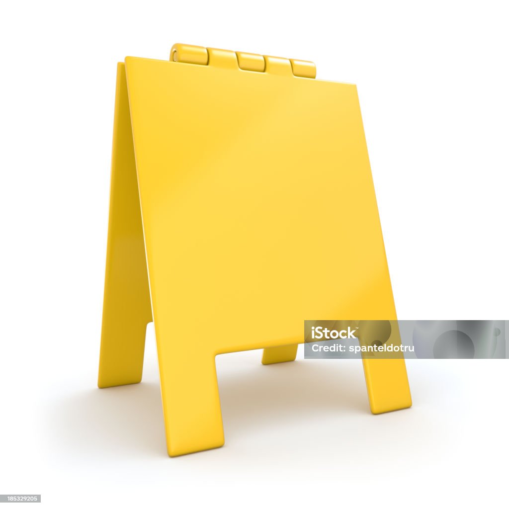 Señal de advertencia - Foto de stock de Amarillo - Color libre de derechos