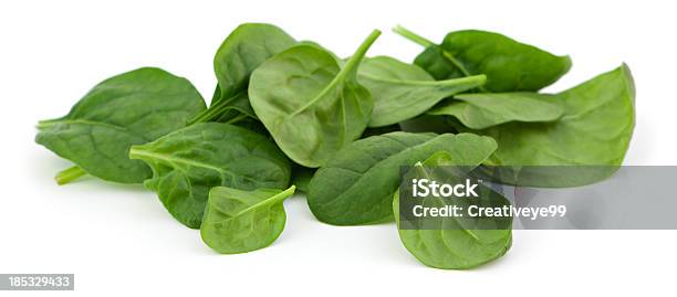 Baby Spinach Stock Photo - Download Image Now - Spinach, White Background, Cut Out