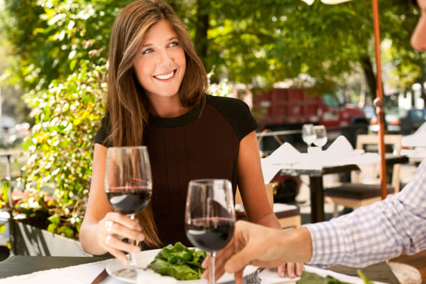 istock Woman at Restaurant 185329673