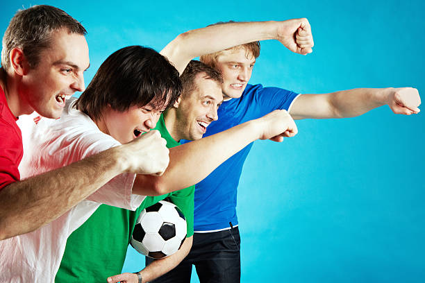 istock Wild football fans 185330367