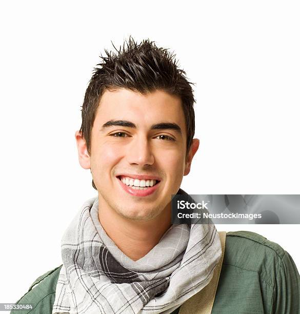 Menino Adolescente Vestindo Um Lençoisolada - Fotografias de stock e mais imagens de De aparência caucasiana - De aparência caucasiana, Meninos Adolescentes, Adolescente