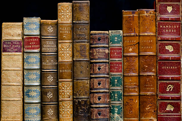 istock Antique Books on a Shelf 185330935