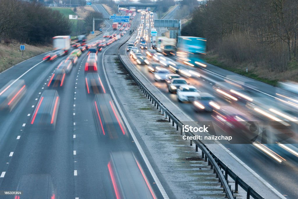 Motorway Traffic Heavy traffic on the M6 motorway in North West EnglandRelated images: Multiple Lane Highway Stock Photo