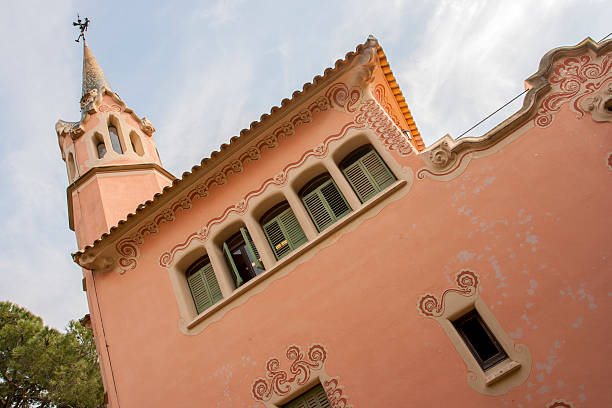 Buildings of Casa del Mestre de la Colonia Guell and Escola de la Colonia Guell