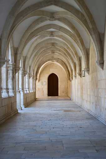 The royal cloister (King John I Cloister) at the Batalha Monastery. This cloister was not part of the original project and was built between 1448 and 1477.