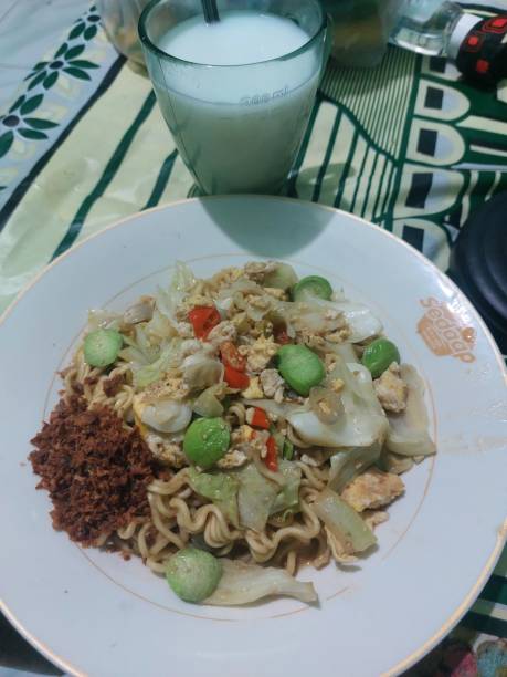 istock Fried Noodles Petai or Pete Fried Noodles 1853419353