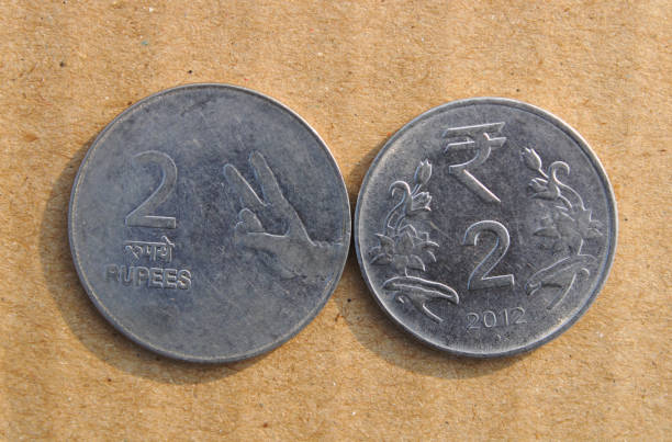 istock Old and New Indian 2 Rupee Coins. 1853505142