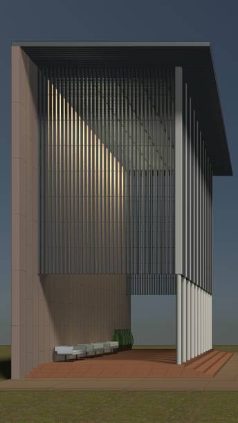 istock 3D illustration of building project 1853524681