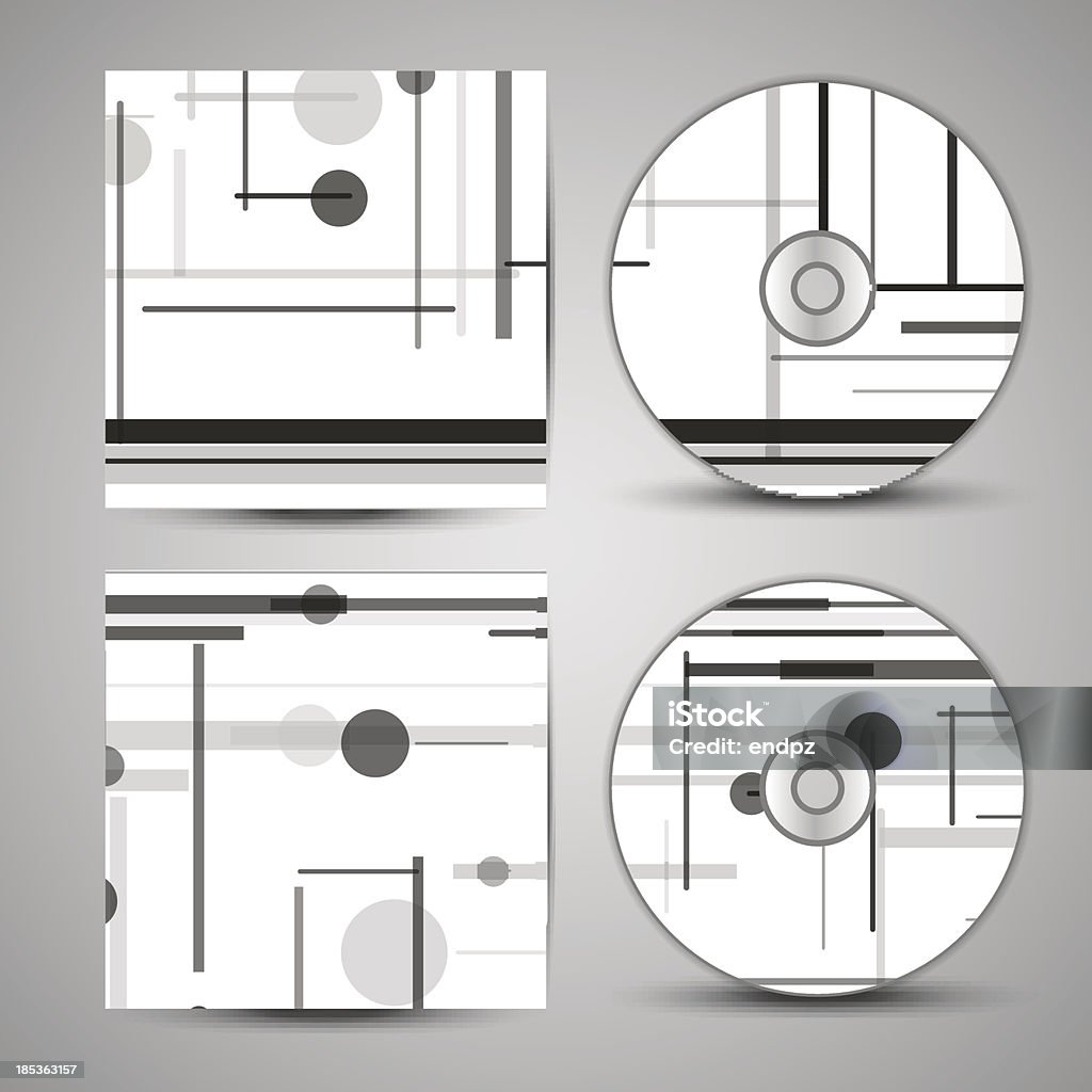 Vektor-cd cover-set für Ihr design - Lizenzfrei Ausdrucken Vektorgrafik