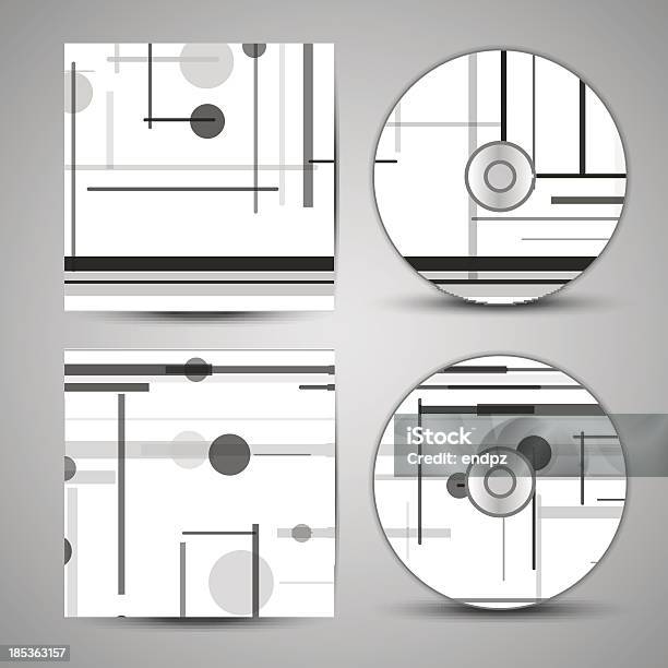 Vektorcd Coverset Für Ihr Design Stock Vektor Art und mehr Bilder von Ausdrucken - Ausdrucken, Bizarr, Bunt - Farbton