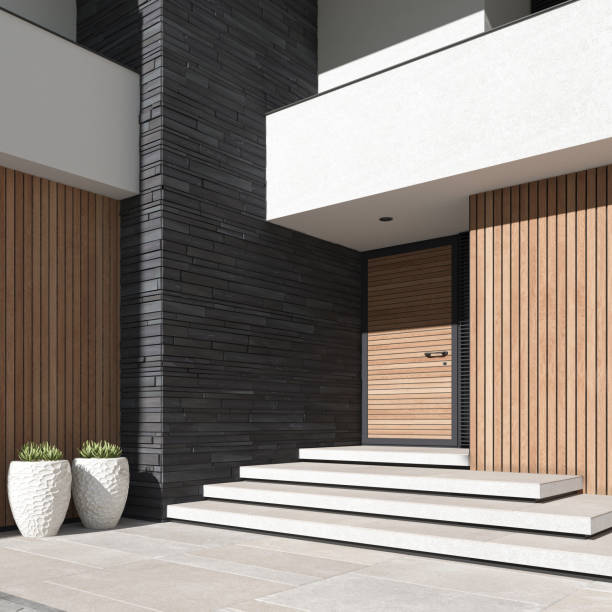 istock Modern Luxurious Villa entrance. 1853632916