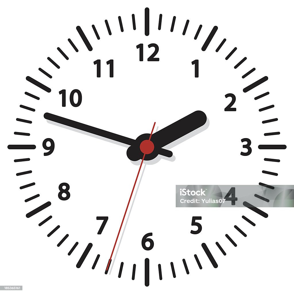Clock In Vector Clock Vector Stock Illustration - Download Image Now - Business, Circle ...