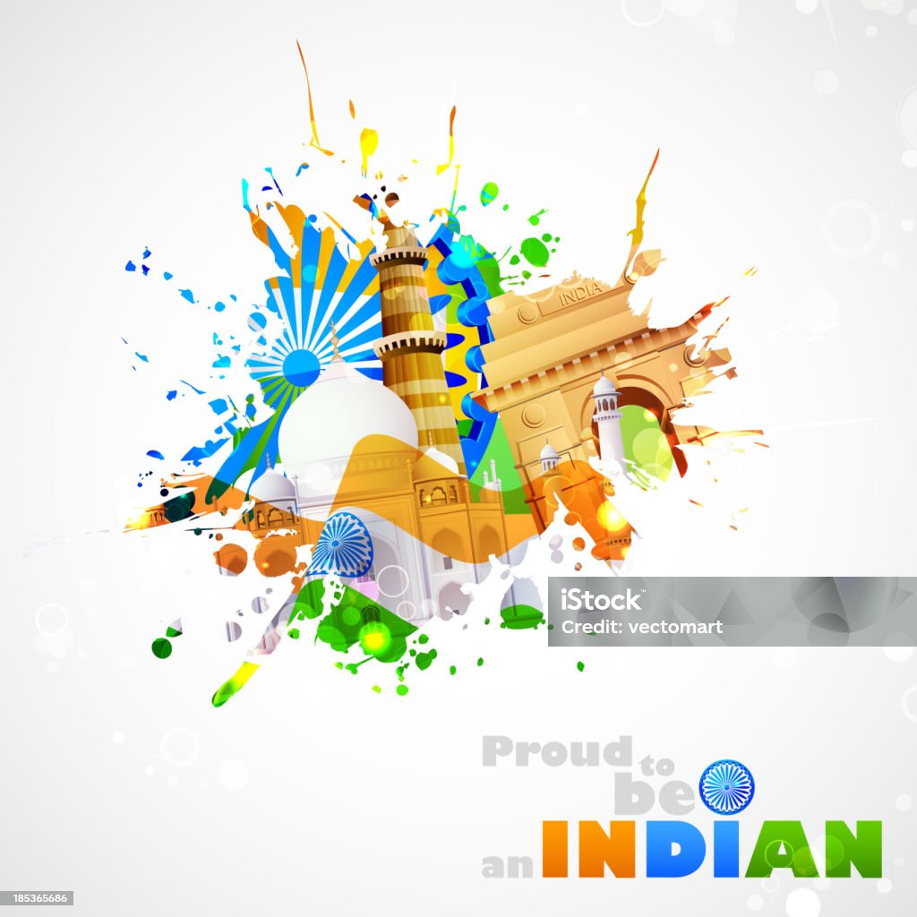 India de fondo - arte vectorial de Colorido libre de derechos