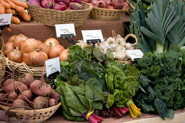 Produce at Farmers Market stock photo