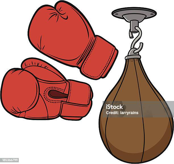 Boxing Equipment Stock Illustration - Download Image Now - Muay Thai, Punching Bag, Boxing Glove