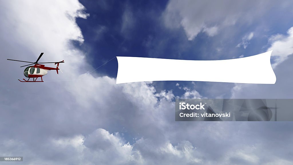 Vuoto Banner di cielo - Foto stock royalty-free di A mezz'aria