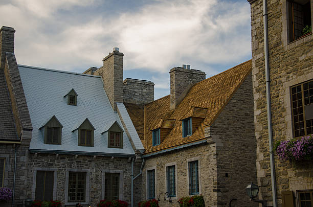 Beautiful rustic streets in Old Quebec in Quebec City, Canada.