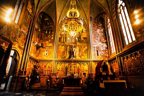 istock Interior of St. Vitus Cathedral in Prague 185367279