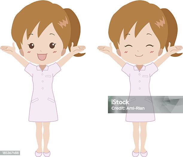 Nursehappy Stock Vektor Art und mehr Bilder von Asiatischer und Indischer Abstammung - Asiatischer und Indischer Abstammung, Attraktive Frau, Aufregung