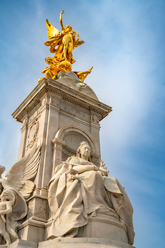 Queen Victoria Memorial monument located at the end of The Mall in front of The Buckingham Palace in Westminster, London