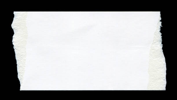 istock Cut or torn paper background textured isolated 1853797824