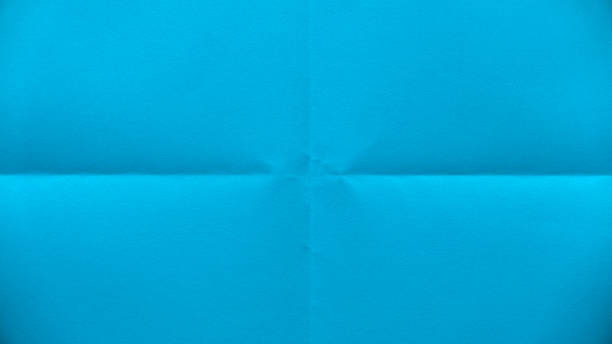istock Folded blue color paper for background. 1853824463