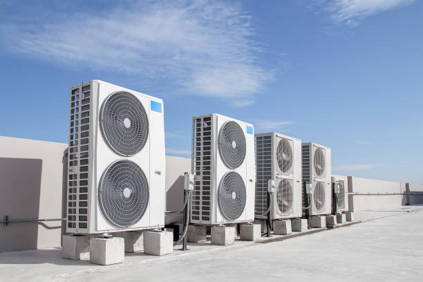 istock air condition outdoor unit compressor install outside the building. 1853825012