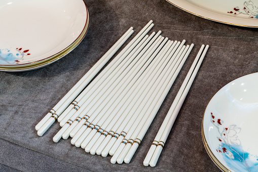Elegant tableware, chopsticks