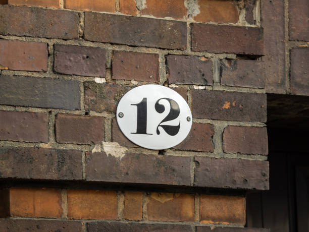 istock Number 12 on an Exterior House Wall 1853884477