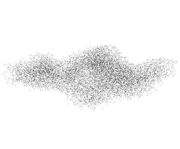 Vector illustration of random particles
