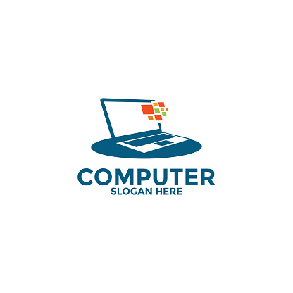 Computer Logo Vector Computer Repair Or Service Computer Logo Design ...