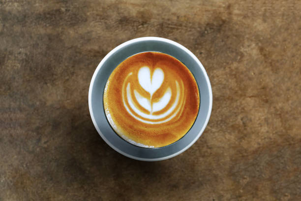 istock a cup of latte art coffee 1853976006