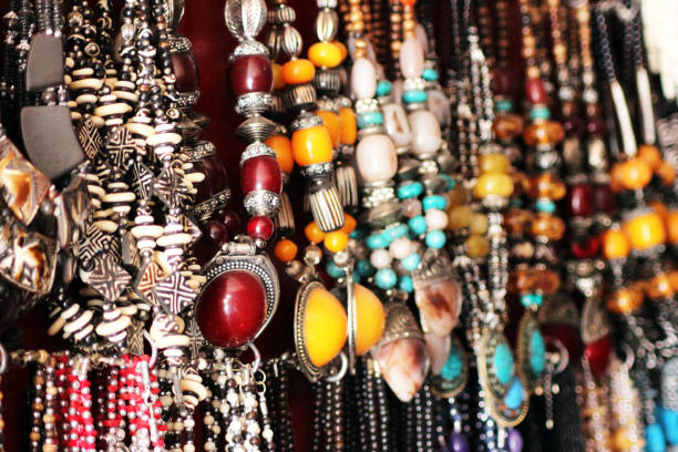 istock Bunch of colourful necklace 1853987842