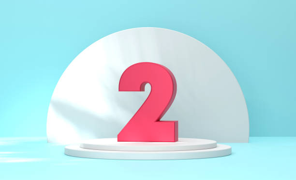 istock Number 2 sitting on the pedestal 1853989290