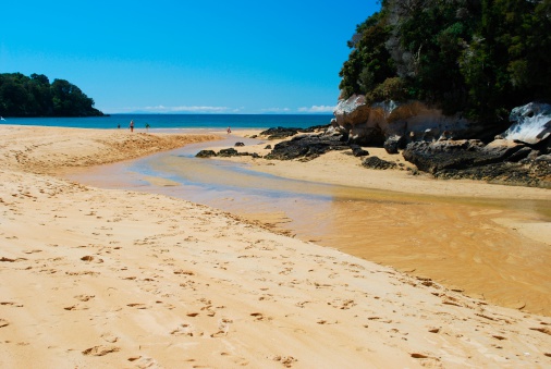 Exploring Cuttagee Beach on the Sapphire Coast coastline in the South Coast of NSW, Australia