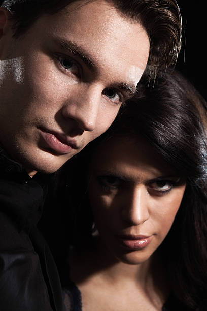 istock Close-up of beautiful young couple 185404620