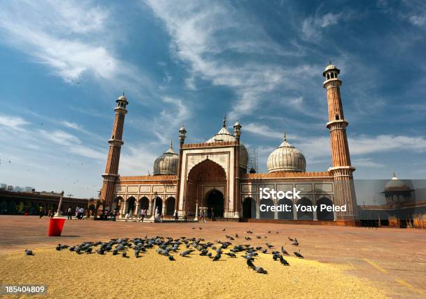 Jama Masjid Mosque Delhi India Stock Photo - Download Image Now - Arch - Architectural Feature, Architectural Dome, Architecture