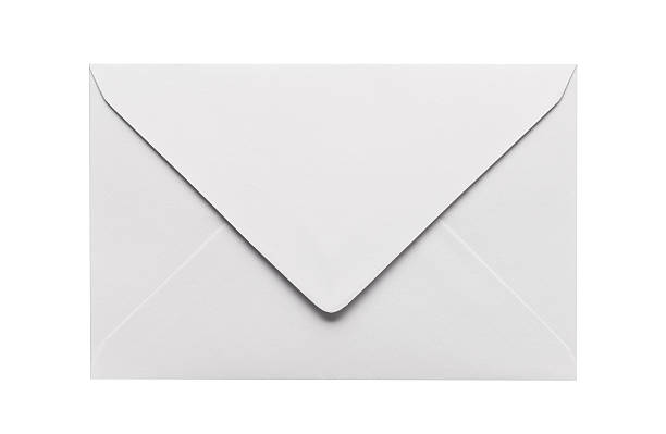 Closed Envelope "Closed Envelope, Isolated on white" envelope stock pictures, royalty-free photos & images