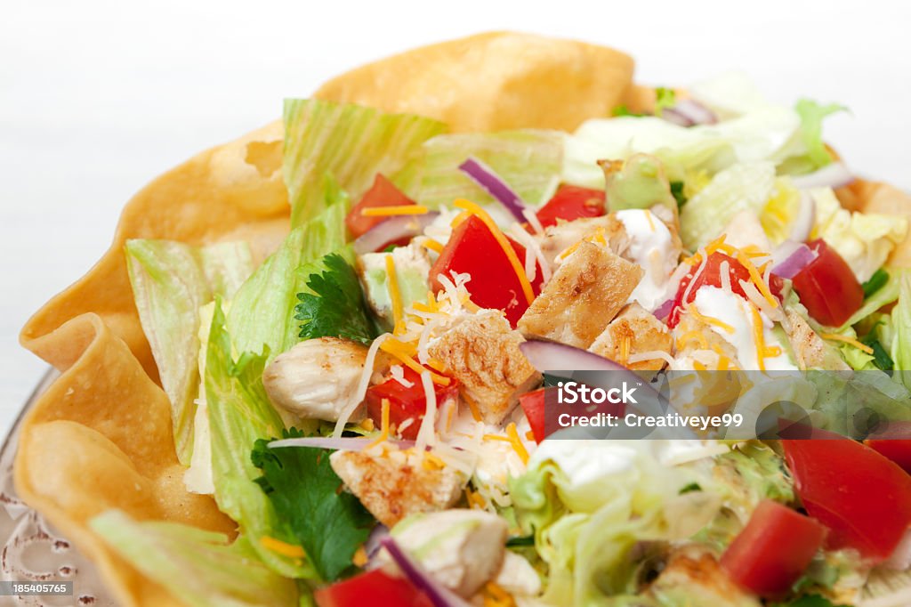 Salada taco de Frango - Royalty-free Alface Foto de stock