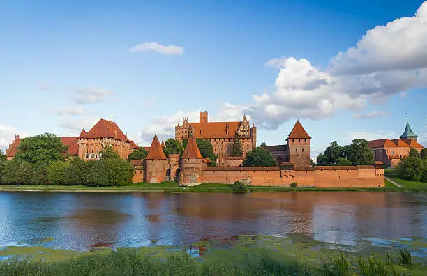 "Castle Malbork in Summer - Capitol of the Teutonic Order of Crusaders, PolandSee more HISTORICAL BUILDINGS images here:"